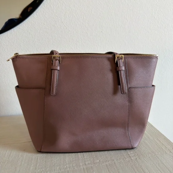 Michael Kors Chocolate Brown Tote - Picture 3 of 4